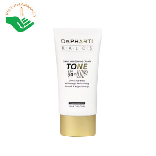 Kem dưỡng trắng da ốc sên Dr.Pharti Kalos Snail Whitening Cream Tone Up 50ml