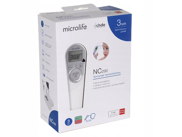 Nhiệt kế điện tử hồng ngoại đo trán Microlife NC200