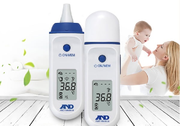 Nhiệt kế hồng ngoại đo tai trán AND UT - 801