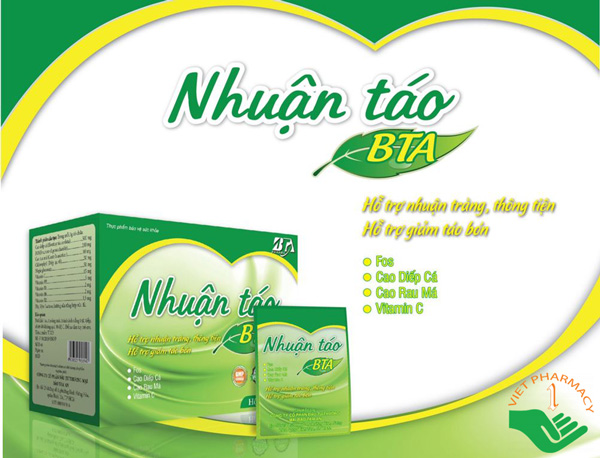 Gói uống nhuận táo BTA.