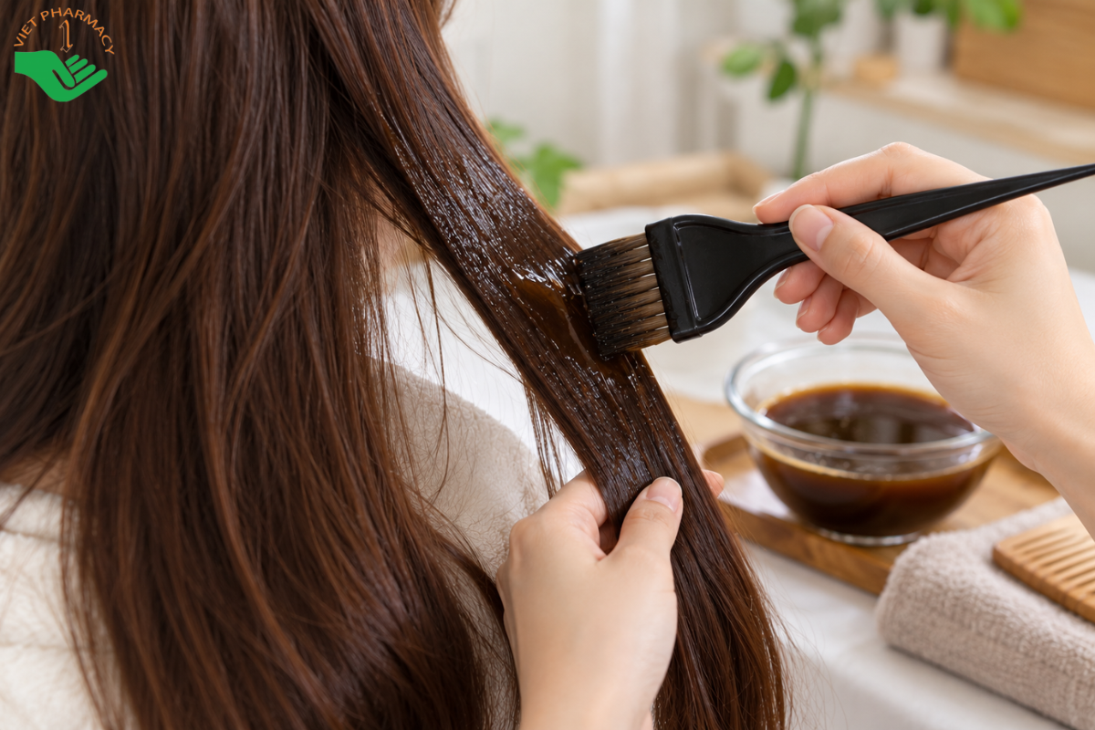 nhuộm tóc bằng cà phê