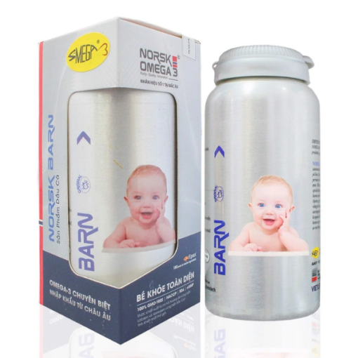 Viên dầu cá Norsk Barn Hộp 90 viên (Norsk Omega-3 chuyên biệt cho bé)