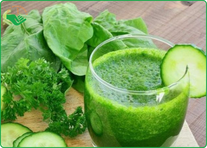 Nước ép rau bina và cải kale giúp đẩy nhanh đốt mỡ