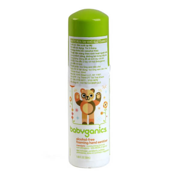 Nước rửa tay khô Babyganics