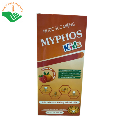 Nước súc miệng Myphos Kids (hộp 1 lọ 350ml)