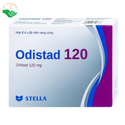 Thuốc Odistad 120mg điều trị béo phì, phòng ngừa tăng cân (Hộp 2 vỉ x 21 viên)