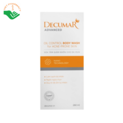 Sữa tắm giảm nhờn cho da mụn Oil Control Body Wash Decumar
