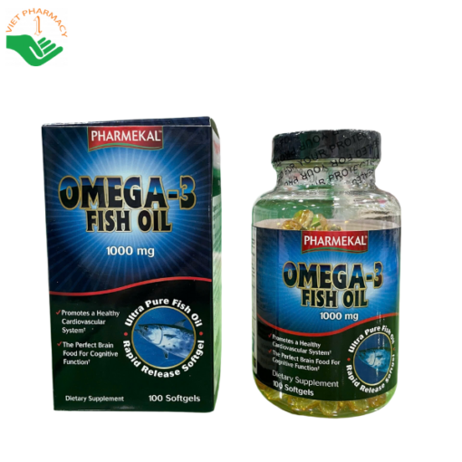 Viên uống PHARMEKAL OMEGA-3 FISH OIL 1000MG