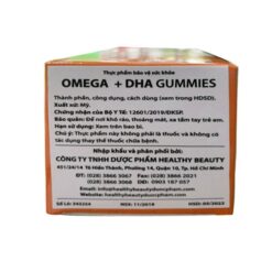 Viên uống bổ não Healthy Beauty Gluten Free Omega + DHA Gummies