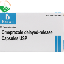 Omeprazole Delayed-Release Capsules USP 20mg trị loét dạ dày, tá tràng