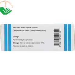 Omeprazole Delayed-Release Capsules USP 20mg trị loét dạ dày, tá tràng