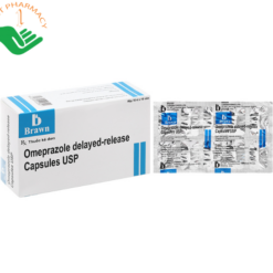 Omeprazole Delayed-Release Capsules USP 20mg trị loét dạ dày, tá tràng