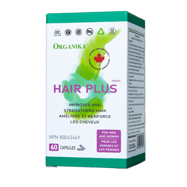 Viên nang Organika Hair Plus nuôi dưỡng nang tóc, kích thích mọc tóc, làm tóc dày chắc khỏe (hộp 60 viên)