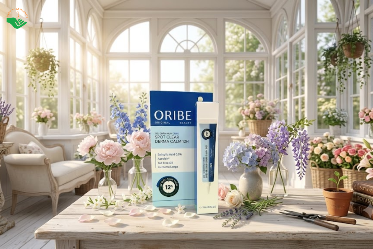 Gel giảm mụn Oribe Spot Clear Derma Calm 12H (Tuýp 15g)