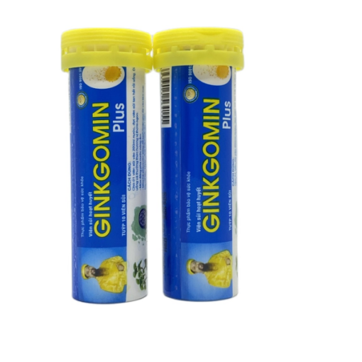 Viên sủi hoạt huyết Ginkgomin Plus lọ 10 viên