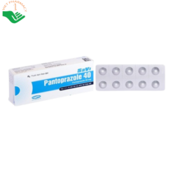 Thuốc Pantoprazole 40 mg điều trị trào ngược dạ dày, thực quản (2 vỉ x 10 viên)