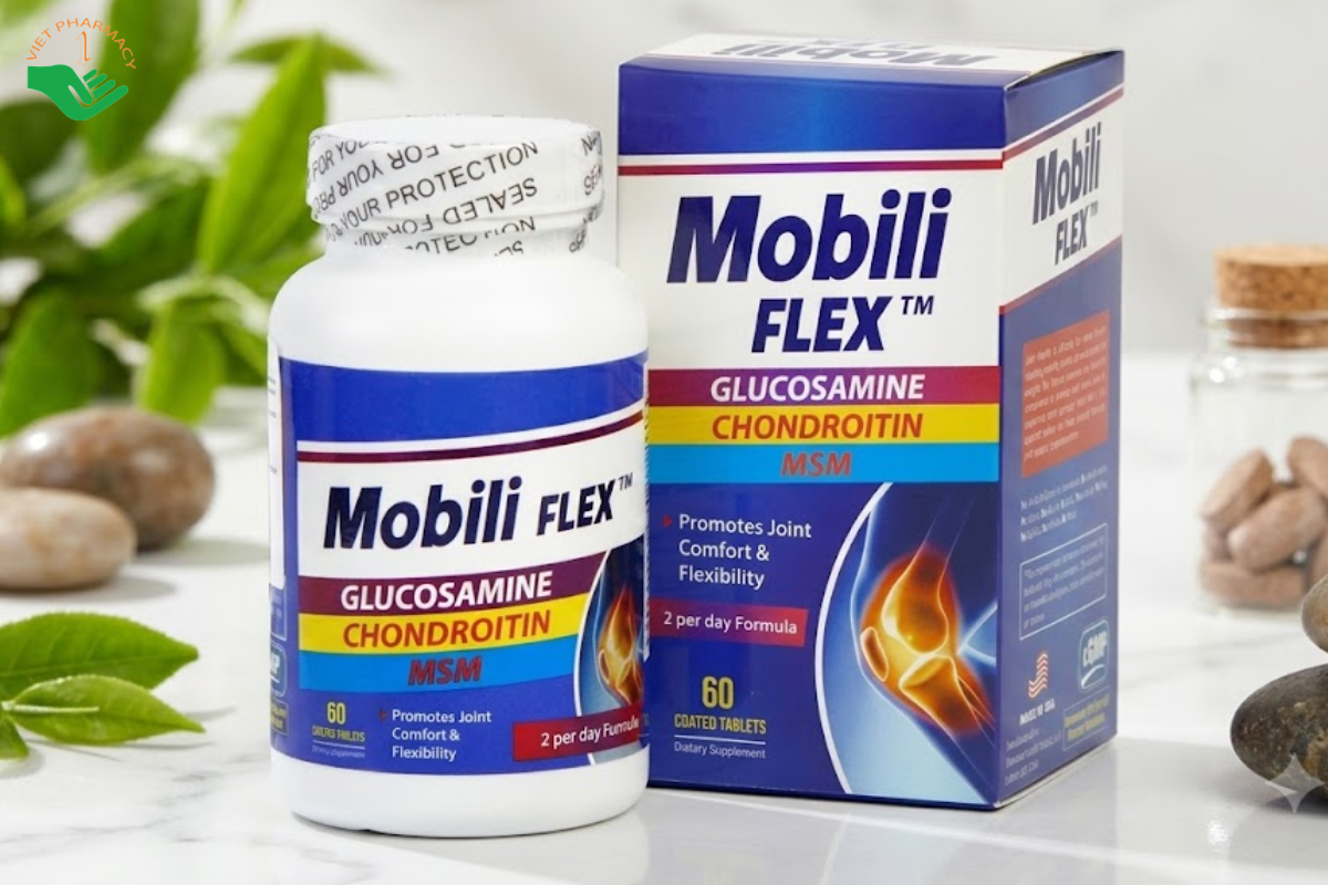 Viên uống Mobili Flex PHARMEKAL® hỗ trợ phục hồi sụn khớp, ngăn ngừa thoái hóa khớp (Hộp 60 viên)