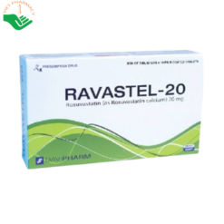 Thuốc Ravastel 20 phòng ngừa bệnh tim mạch ( 3 vỉ x 10 viên)