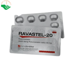 Thuốc Ravastel 20 phòng ngừa bệnh tim mạch ( 3 vỉ x 10 viên)
