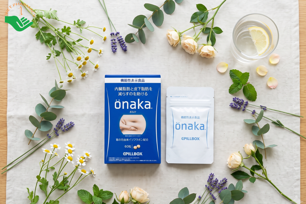 viên uống giảm mỡ bụng Onaka Pillbox Nhật Bản