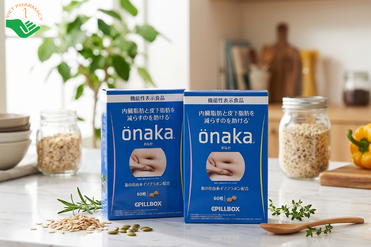 Viên uống Onaka giảm mỡ bụng chiết xuất từ khoảng 20 thảo dược quý từ thiên nhiên.