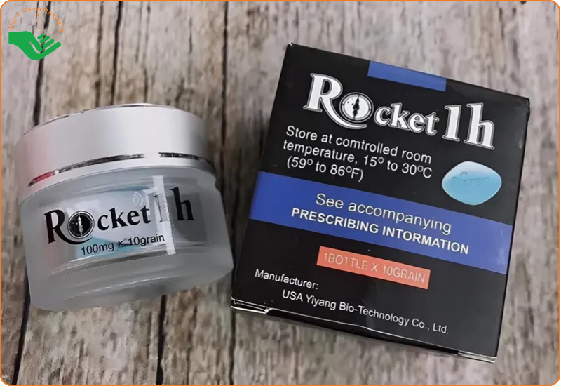 Viên uống Rocket 1h hỗ trợ tăng cường sinh lý nam hộp (10 viên)