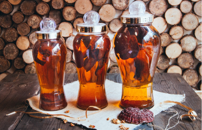 Nấm lim xanh ngâm rượu