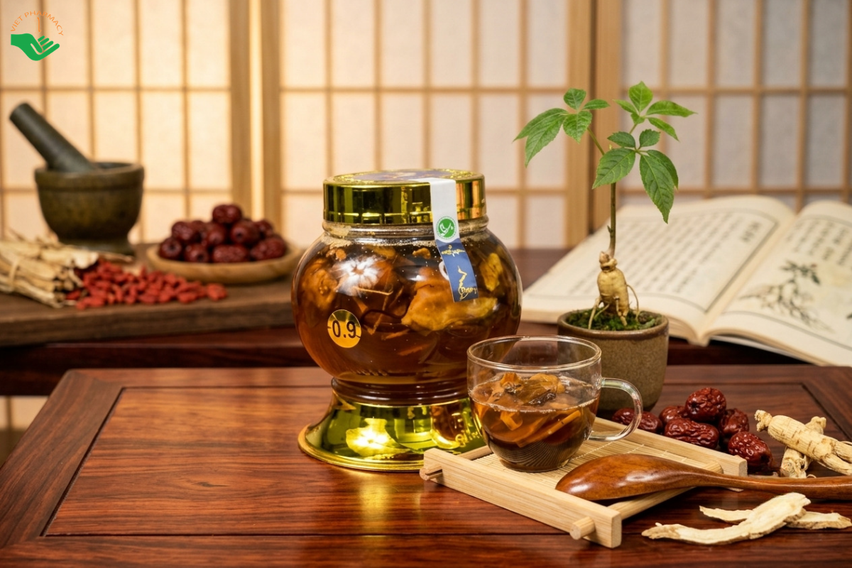 Sâm Ngọc Linh ngâm mật ong mang lại nhiều công dụng cho sức khỏe