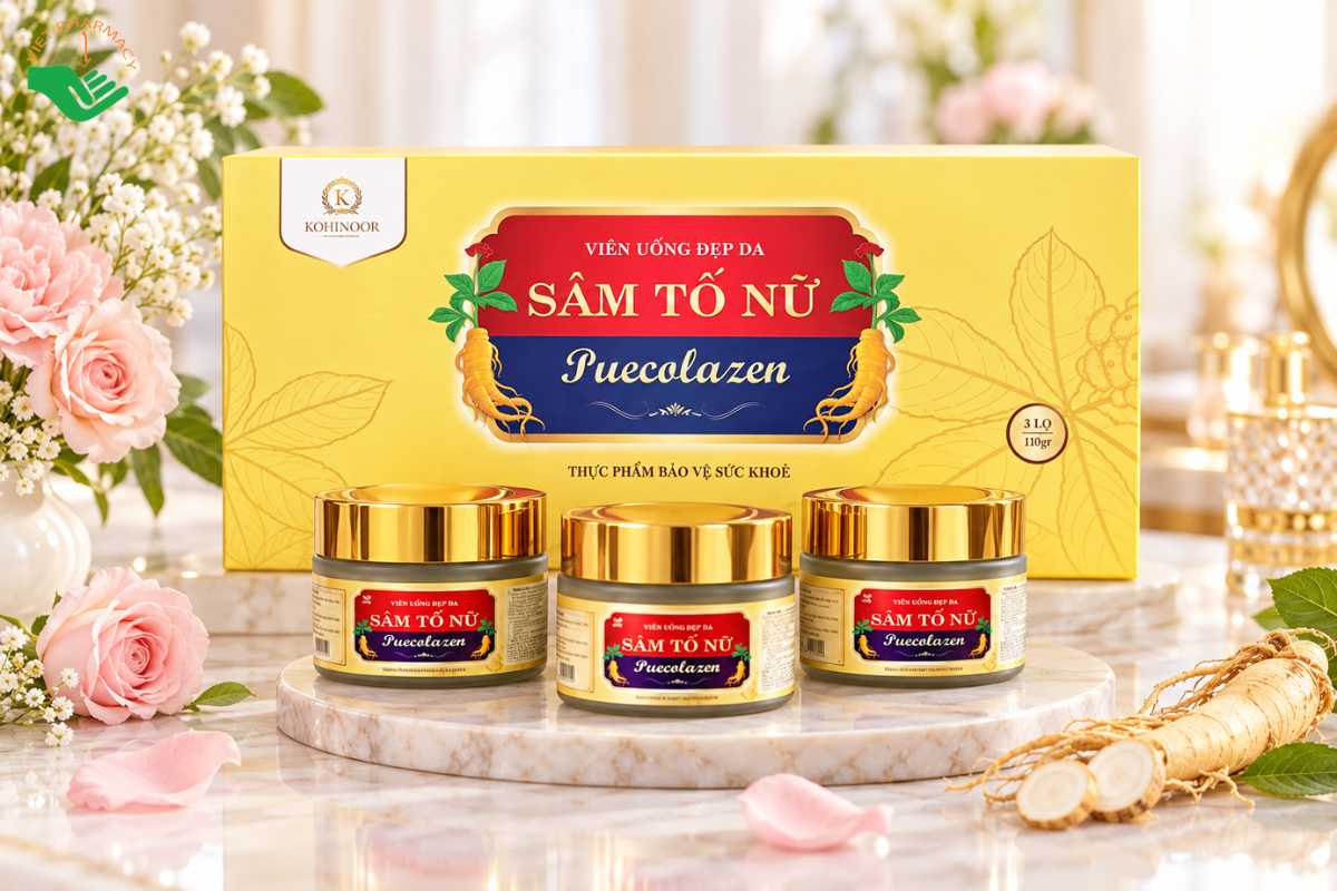 Viên uống đẹp da Sâm Tố Nữ Puecolazen