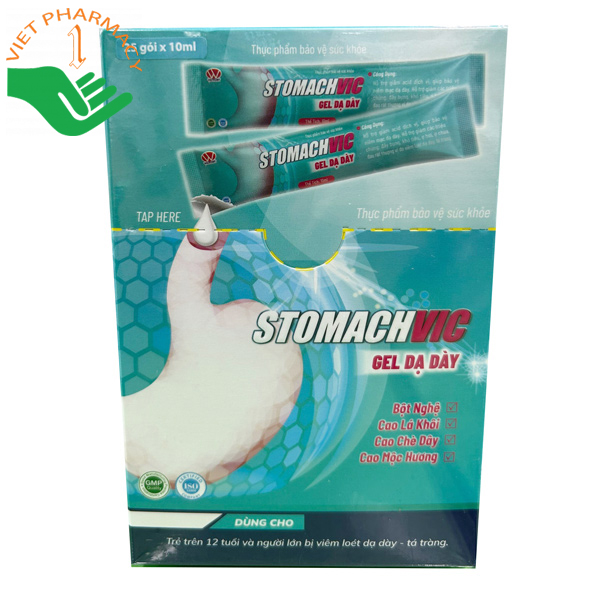 Gel dạ dày StomachVic hỗ trợ điều trị hiệu quả loét dạ dày, tá tràng.