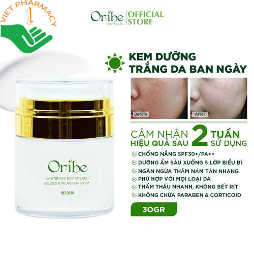 Kem dưỡng trắng da ban ngày Oribe Whitening Day Cream Belides & Neurolight