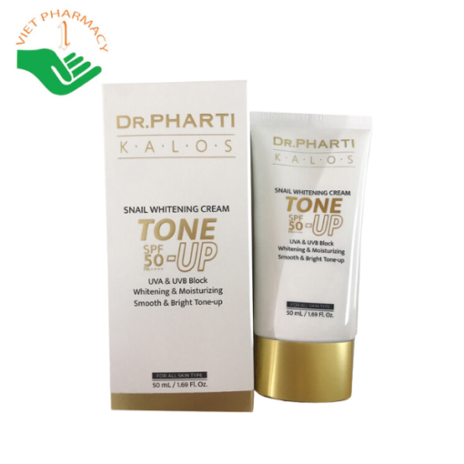 Kem dưỡng trắng da ốc sên Dr.Pharti Kalos Snail Whitening Cream Tone Up 50ml