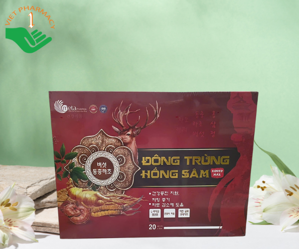 Nước đông trùng hồng sâm bồi bổ sức khỏe và tăng sức đề kháng