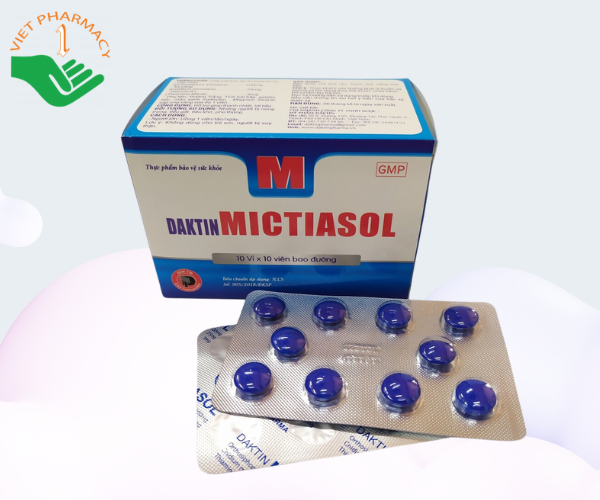 Thuốc điều trị viêm đường tiết niệu, giảm sưng Daktin Mictiasol