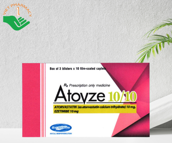 Thuốc điều trị hạ cholesterol Atovze 10/10