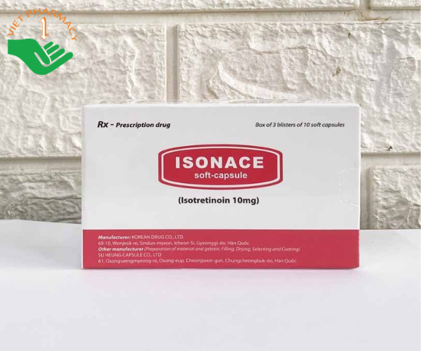 Thuốc điều trị viêm mụn trứng cá Isonace 10mg