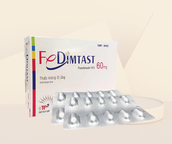 Thuốc kháng dị ứng Fe Dimtast 180