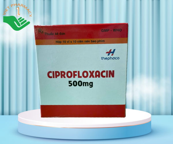 Thuốc kháng sinh Ciprofloxacin 500mg