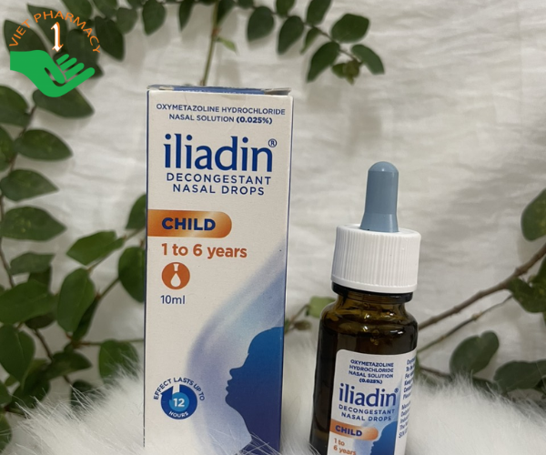 Thuốc nhỏ mũi dành cho trẻ sơ sinh Iliadin 0.01