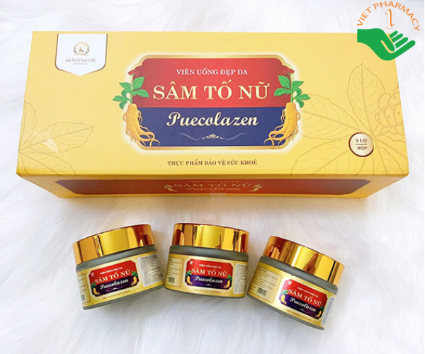 viên uống đẹp da Sâm Tố Nữ Puecolazen