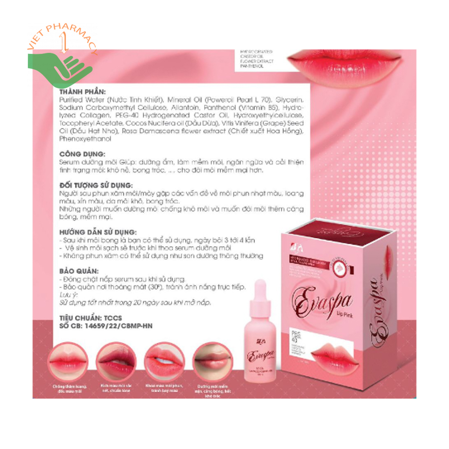 serum-duong-moi-evaspa-lip-pink-2 Serum dưỡng môi Evaspa Lip Pink