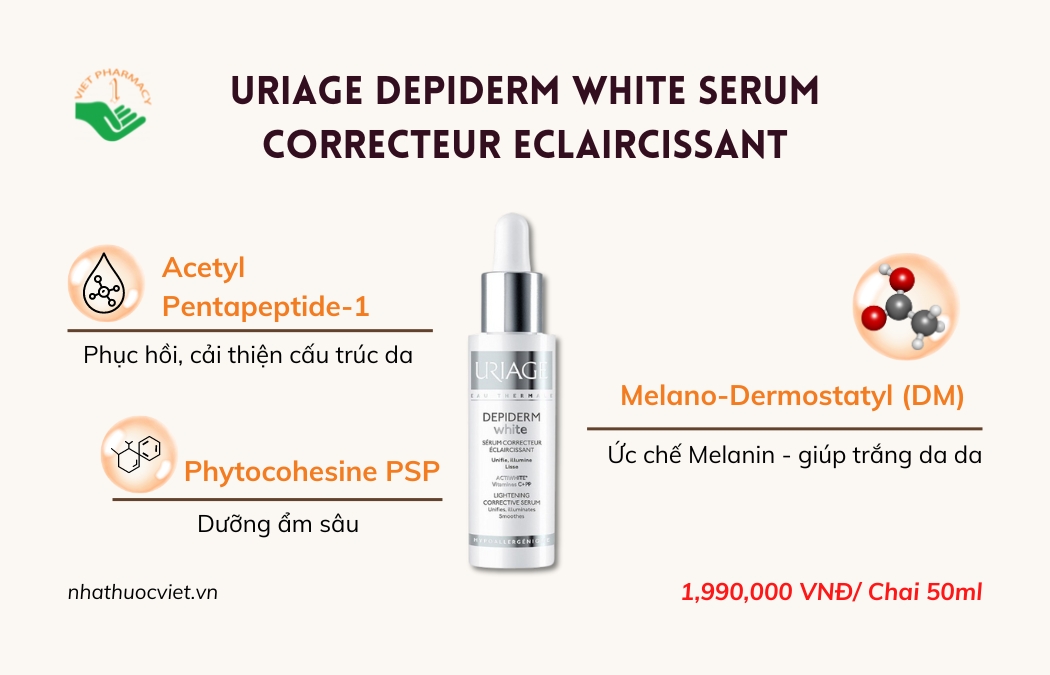 Uriage Depiderm White Serum Correcteur Eclaircissant