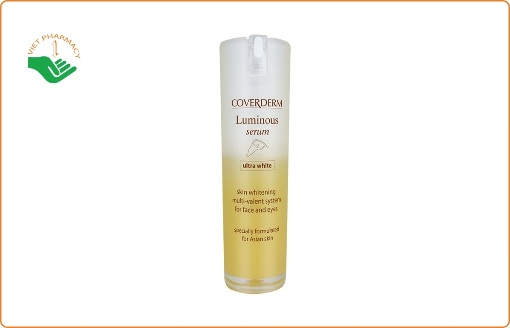 Serum dưỡng trắng cho da khô Coverderm Luminous Ultra - White Serum