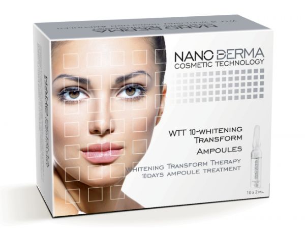 Serum dưỡng trắng da, ngừa nám Nanoderma WTT 10- Whitening Transform Treatment Ampoules