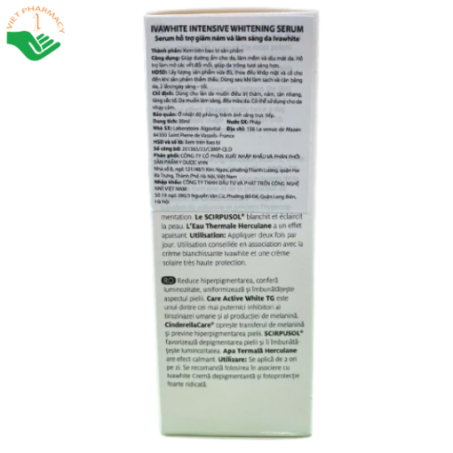 Serum trị nám Ivatherm Ivawhite Intensive Whitening Serum 30ml