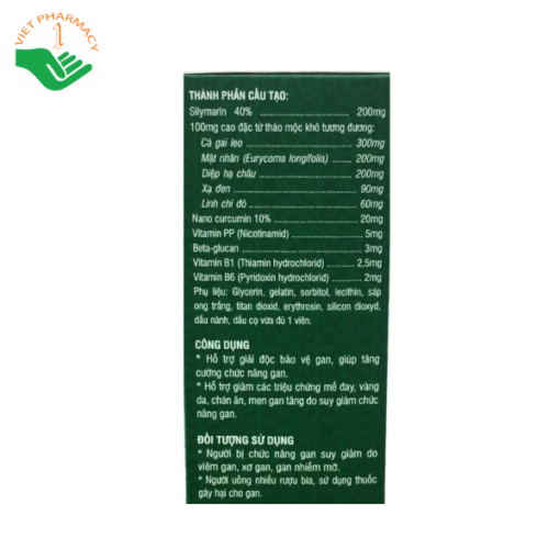 Viên uống giải độc gan Silycumin Plus