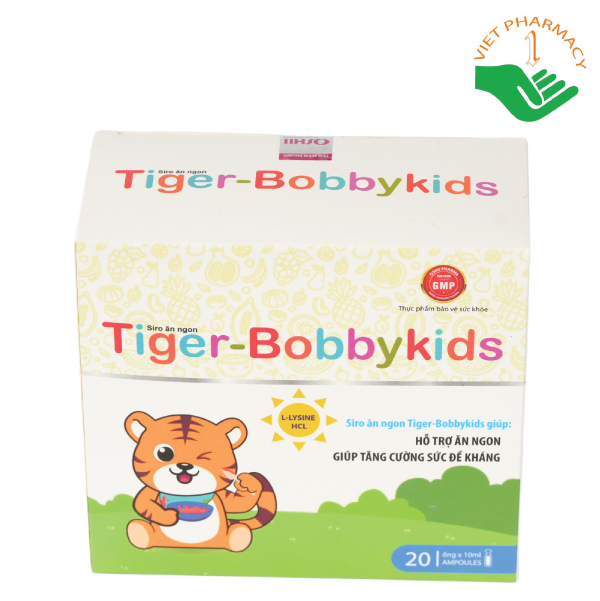 siro-an-ngon-tiger-bobbykids-1 Siro ăn ngon Hổ Tiger Bobbykids Pharmalink OTC (Hộp 20 ống x 10ml)