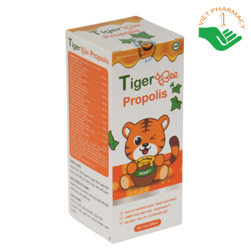 Siro ho Hổ TigerBee Propolis Pharmalink OTC (Hộp 1 chai 100ml)