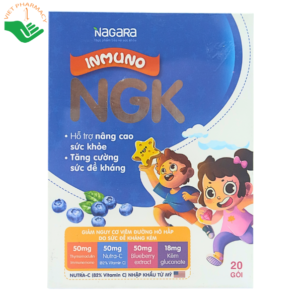 Siro Inmuno NGK hỗ trợ tăng cường sức đề kháng (hộp 20 gói)