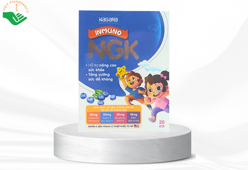 Siro Inmuno NGK hỗ trợ tăng cường sức đề kháng (hộp 20 gói)